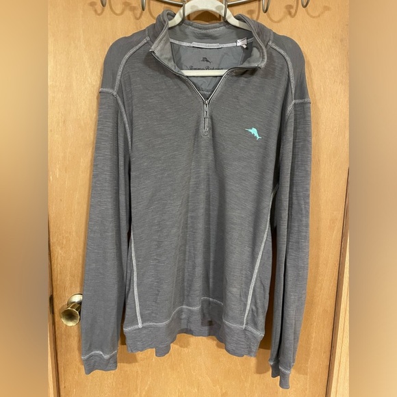 TOMMY BAHAMA - TOBAGO BAY - HALF ZIP LEISURE KNIT - COTTON BLEND - Picture 2 of 5